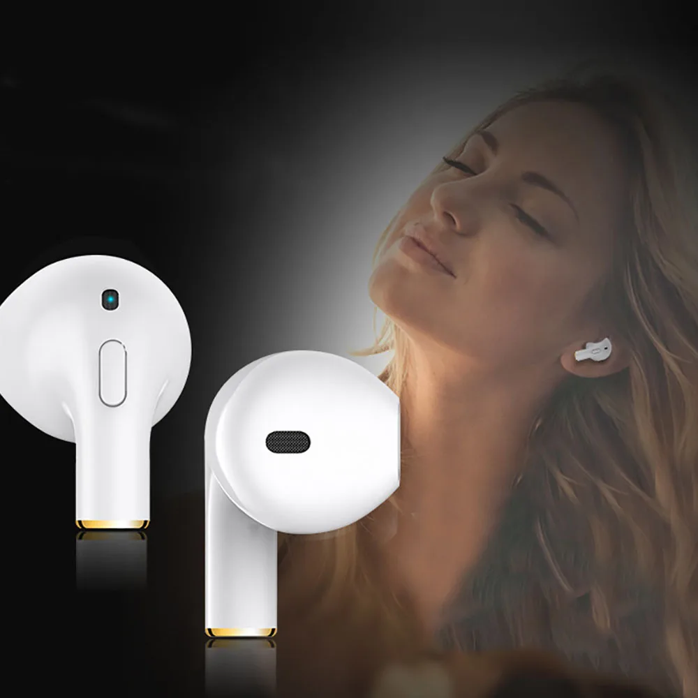 Мини Bluetooth гарнитура беспроводная Спортивная в уши невидимая Музыкальная гарнитура с зарядной коробкой микрофон наушники-вкладыши