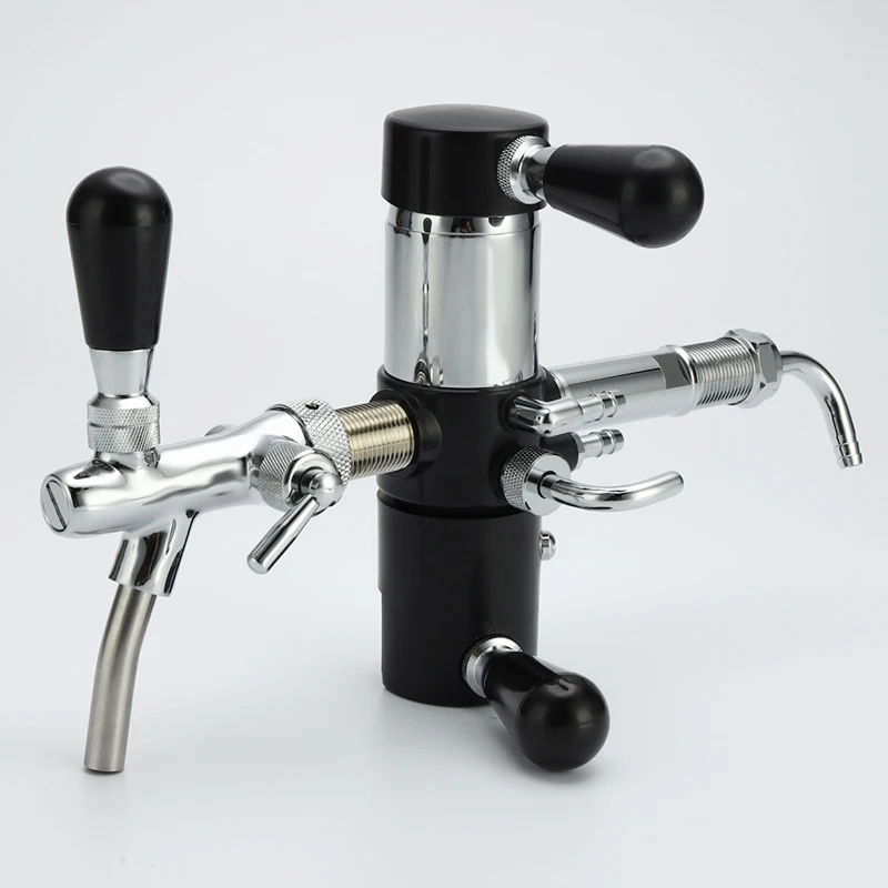 

Stainless Steel Beer Bottle Tap De-foaming for PET Bottle with Homebrew Beer Tap Faucet G5/8 Adjustable Beer Faucets Remove Foam