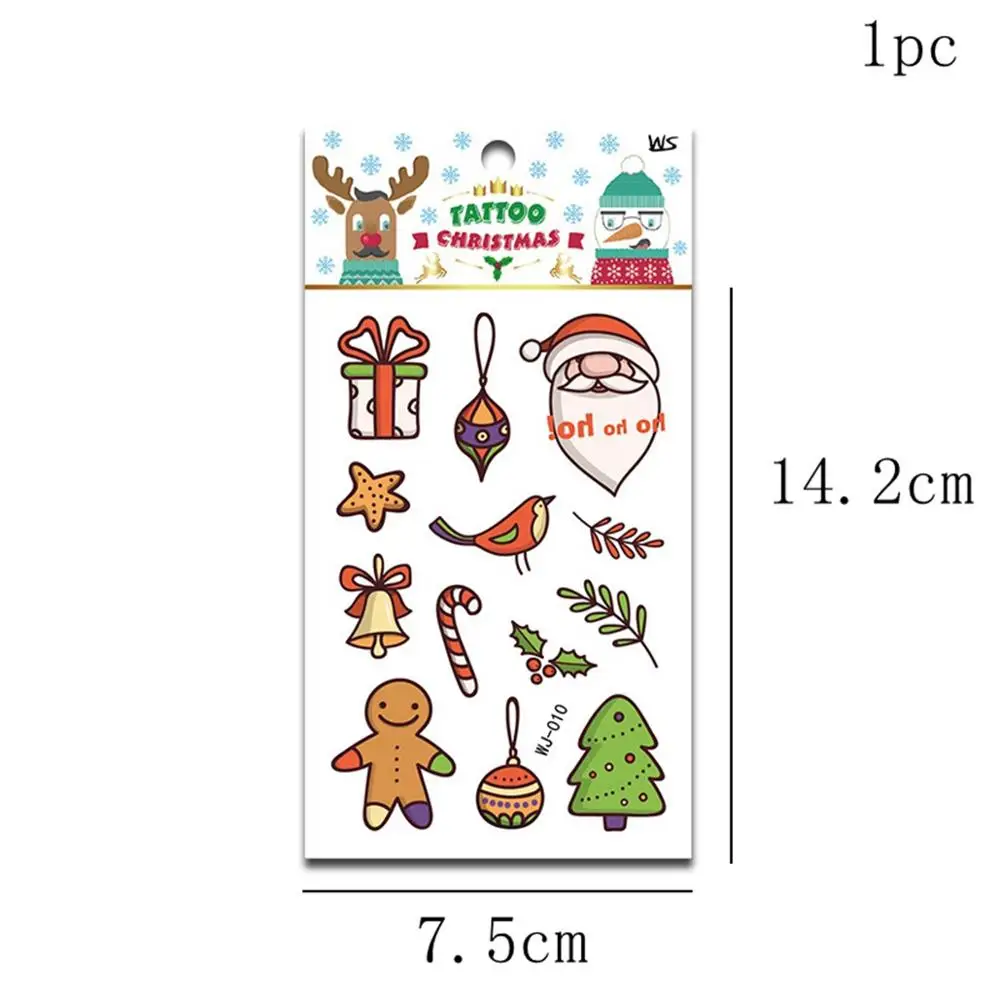 CHZLL съемные рождественские наклейки, украшения, Санта-Клаус, олень, Декоративный Рождественский Декор для дома, Санта-Клаус, Noel, Декор - Цвет: 1pc Stickers 7