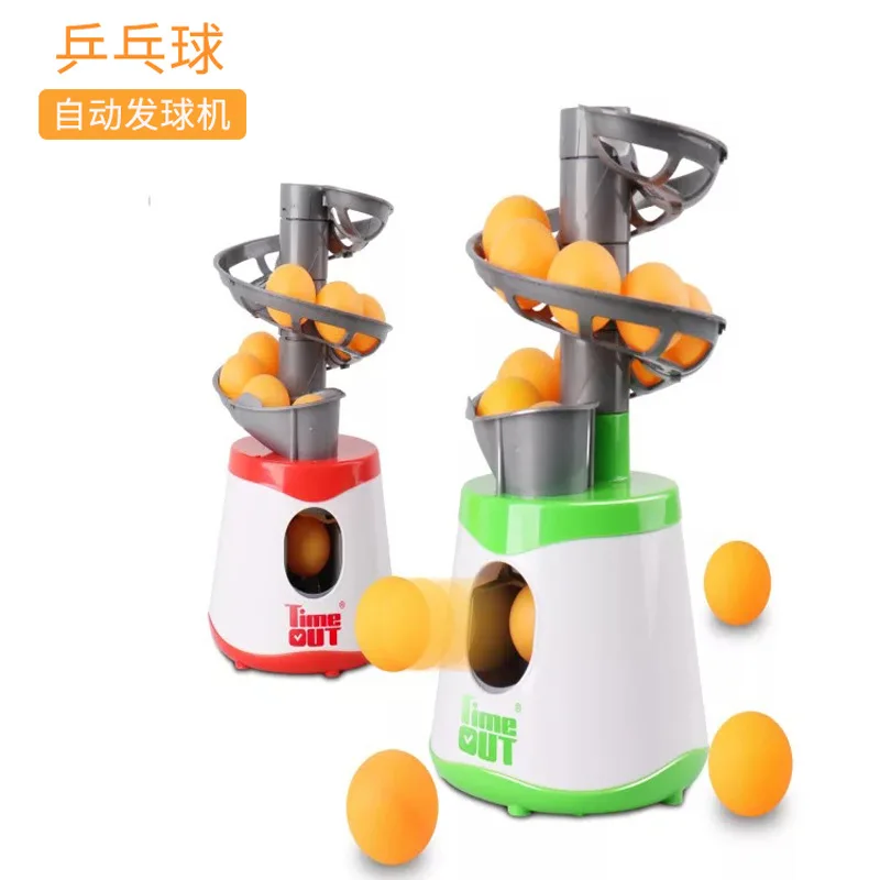 

4*AA Mini Table Tennis Robot Parent-child Student Sender Pitching Serve Machine Trainer Gift Racquet Sport 40+ Ping Pong Balls