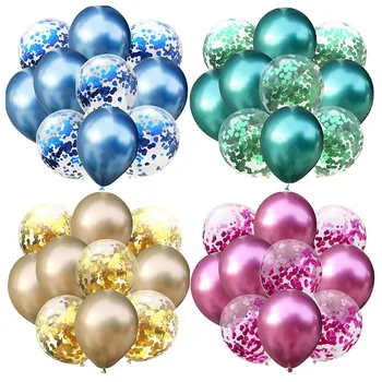 

10pcs/lot 12inch Mix Metallic Latex Balloons Confetti Birthdays Parties Baby Shower Celebration Wedding Decoration Helium Ballon