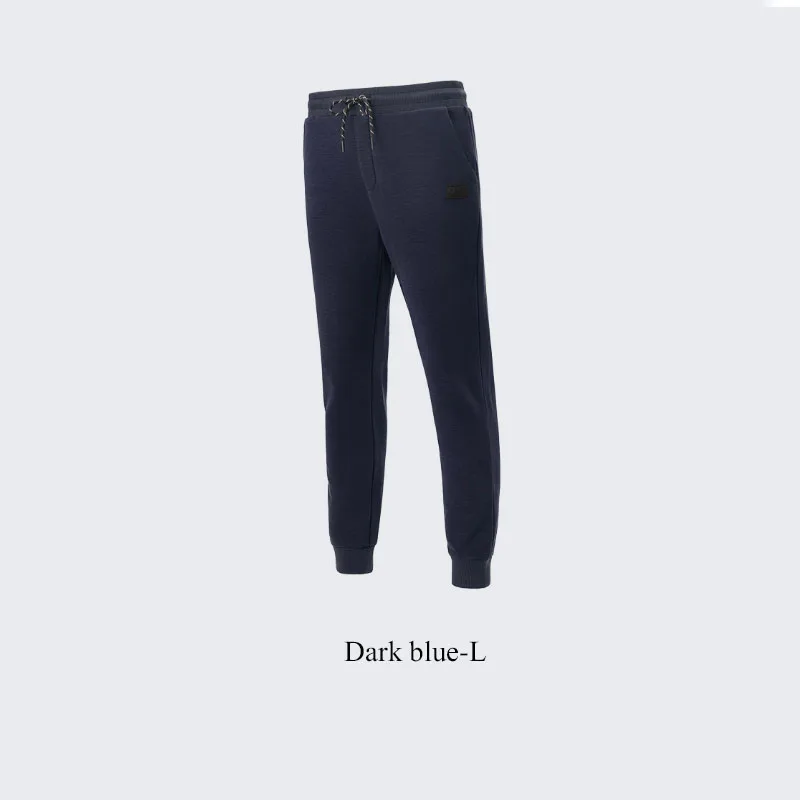Xiaomi 90Fun спортивные штаны, мужские теплые осенние зимние плюшевые брюки повседневные свободные эластичные беговые кроссовки Спортивная одежда для мужчин - Цвет: Dark blue-L