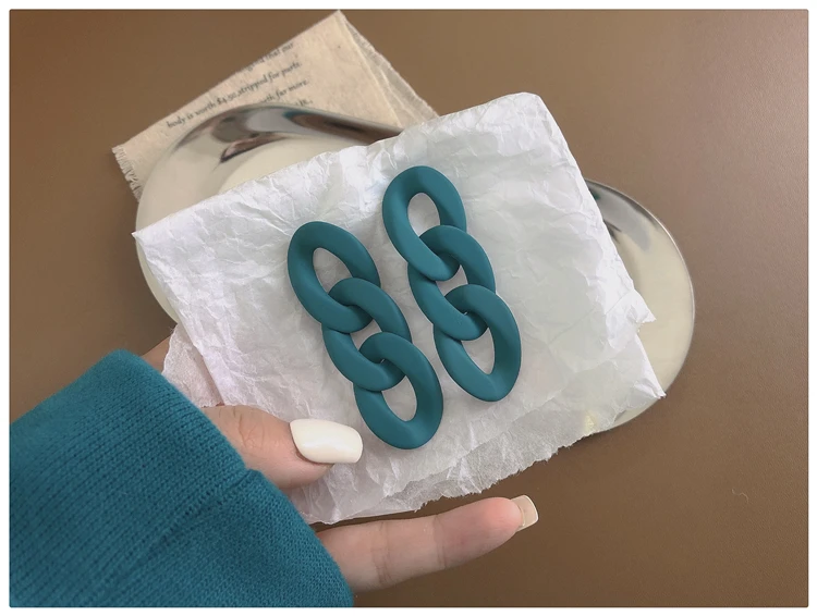 WYBU Super Beautiful Lake Blue Earrings Ins Popular Earrings for Women 2021 New Design Ear Drop Jewelry