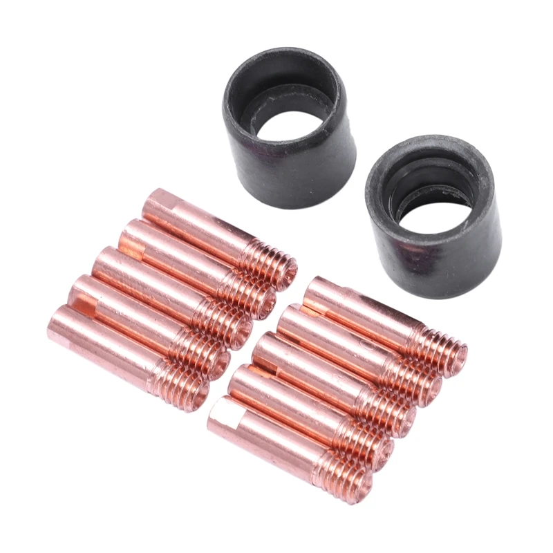 ELEG-24Pcs 15Ak Binzel фонарь/пистолет расходные материалы электрод и щит чашки и звенья кончики стержней гусиная шея изгиб для Mig сварочный аппарат