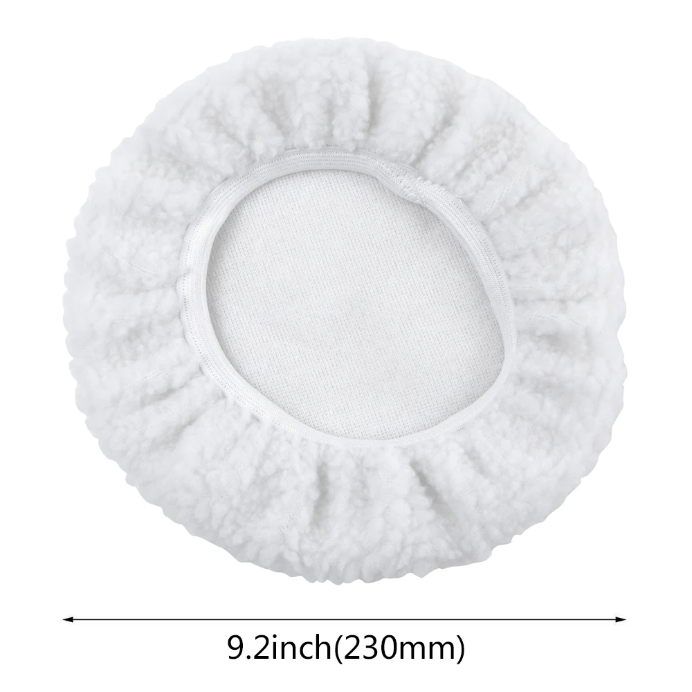 Polidor de Microfibra Almofadas de Polir Polegada e 10 Qeepei Branco Polegada Polimento Bonnet Gorro Orbital Buffer Polidor Capô 8 Pçs 9 3 gorro orbital buffer polidor almofadas de polir capô