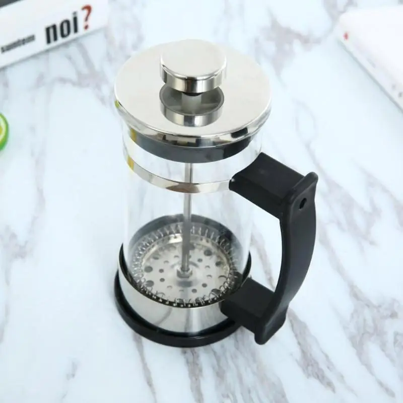 Нержавеющая сталь французский Пресс Кофе горшок фильтр 304 е Moka Кофеварка чайник