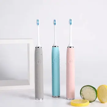 

Ultrasonic Sonic Electric Toothbrush USB Charge Rechargeable S6 Tooth Brushes Washable Couples Electronic Whitening Teeth Brush