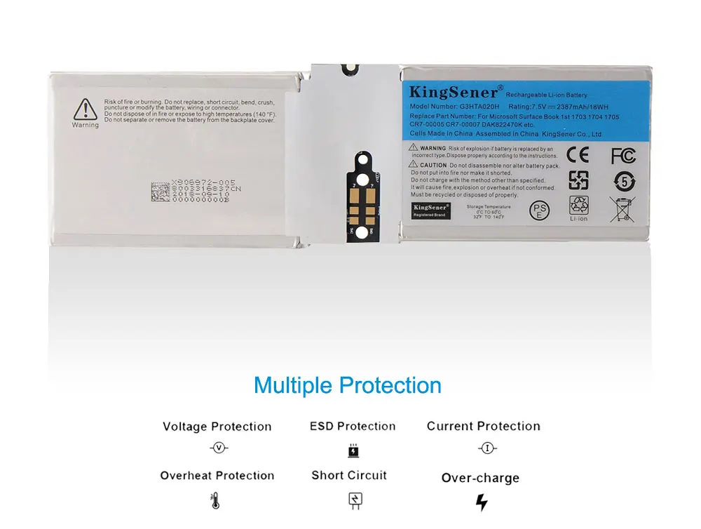 KingSener-Bateria Tela para Microsoft Surface Livro 1,