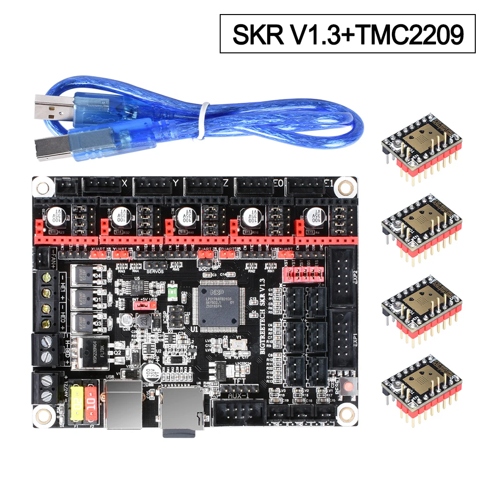 BIGTREETECH SKR V1.3 32 бит плата управления+ TMC2209 UART драйвер 32 бит Smoothieboard 3d части принтера vs MKS GEN L TMC2130 tmc2208