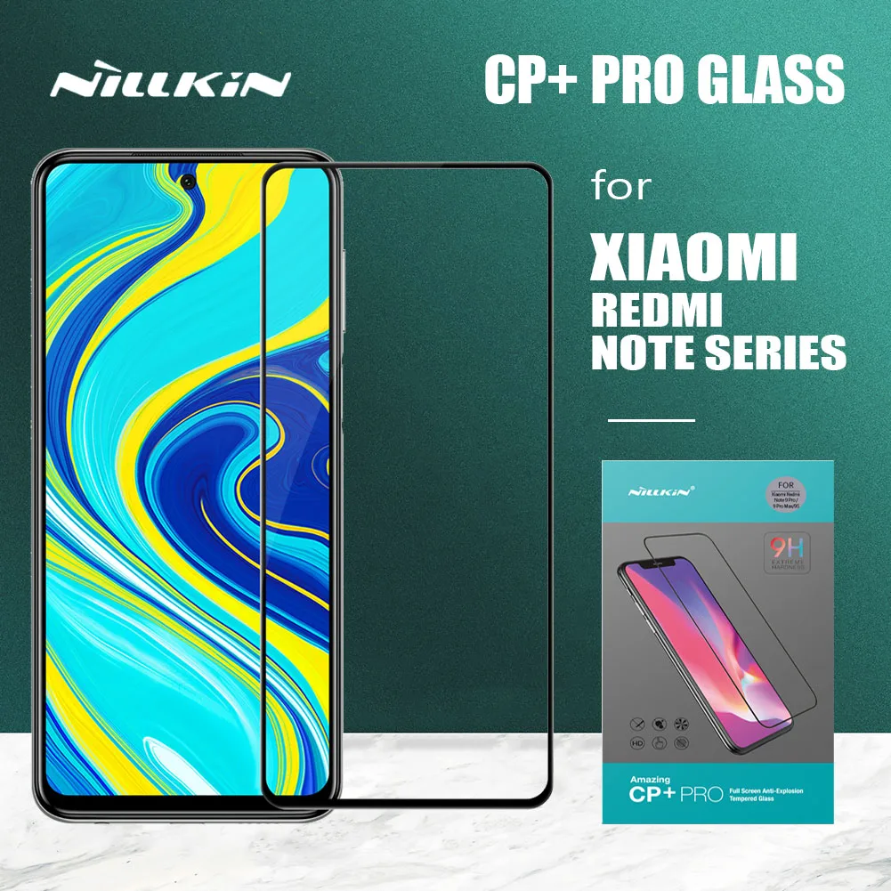 Закаленное стекло Nillkin для Xiaomi Redmi Note 10 10s 9T 9 8 7 Pro Max 9S CP + PRO полное покрытие Защита