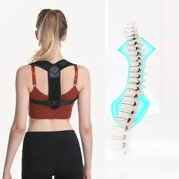 

Adjustable Back Posture Corrector Humpback lavicle Spine Back Shoulder Lumbar Brace Support Belt Correction Upper Back Brace