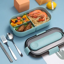 Lunch-Box Tableware Compartment Food-Container Microwave Plastic Japanese Kids Leak-Proof