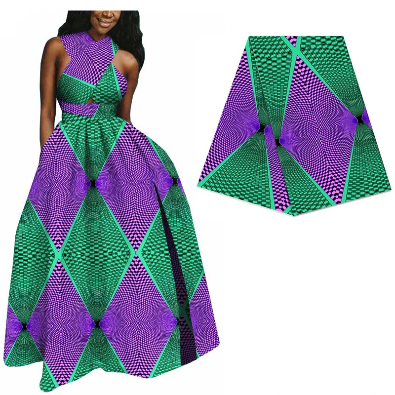 Алмазная напечатанная Анкара Голландский Настоящий Воск для женщин вечернее платье DIY шитье батик ткань Африканская настоящая восковая ткань 553