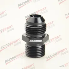 8AN -8AN AN8 Male расклешенные к M18x1.5 метрический прямой фитинг адаптер Черный 8AN -8AN AN8 Male расклешенные к M18x1.5 метрический прямой фитинг адаптер Черный