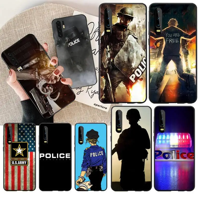 Чехол для телефона PENGHUWAN Police Symbol на заказ фото мягкий Huawei P30 P20 Mate 20 Pro Lite Smart Y9 prime 2019