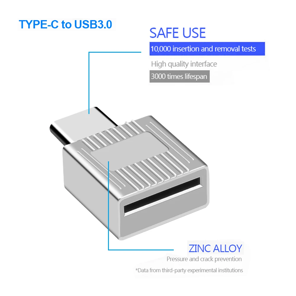 Kebidu mini type C USB 3,1 Micro SD TF считыватель карт памяти для Macbook смартфона с интерфейсом type C USB кардридер