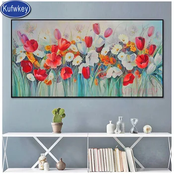 

5D DIY Full Square Round Drill diamond painting Poppy Flowers painting mosaic embroidery still life home decoration Big size
