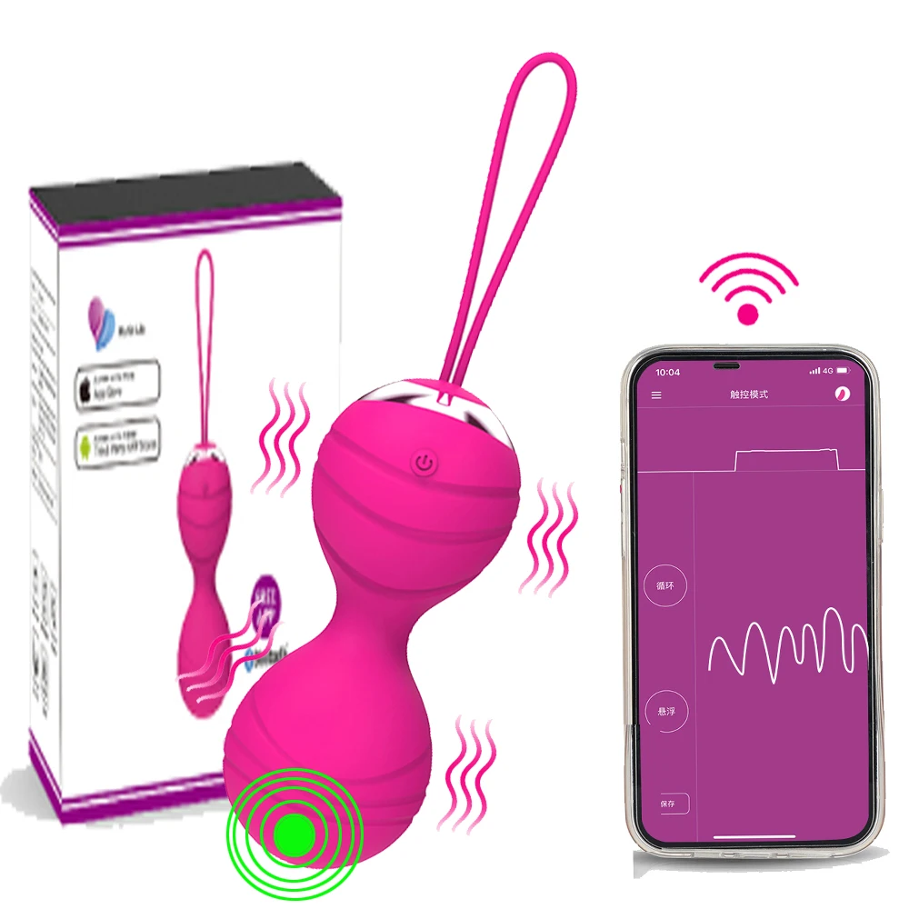 Bluetooth APP Drahtlose Steuerung Kegal Vagina Kugeln Vibrator für Femal Vibrierende Liebe Eier Ben Wa Ball Sex Spielzeug für Paare 1