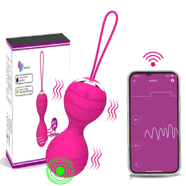 Bluetooth APP Drahtlose Steuerung Kegal Vagina Kugeln Vibrator für Femal Vibrierende Liebe Eier Ben Wa Ball Sex Spielzeug für Paare 1