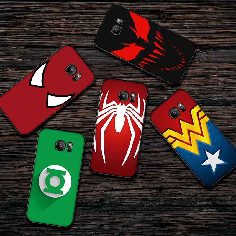 

for Samsung M10 M20 M30 S6 S7 Edge S10 S9 S8 S7 PLUS Plus Cover Comics logo
