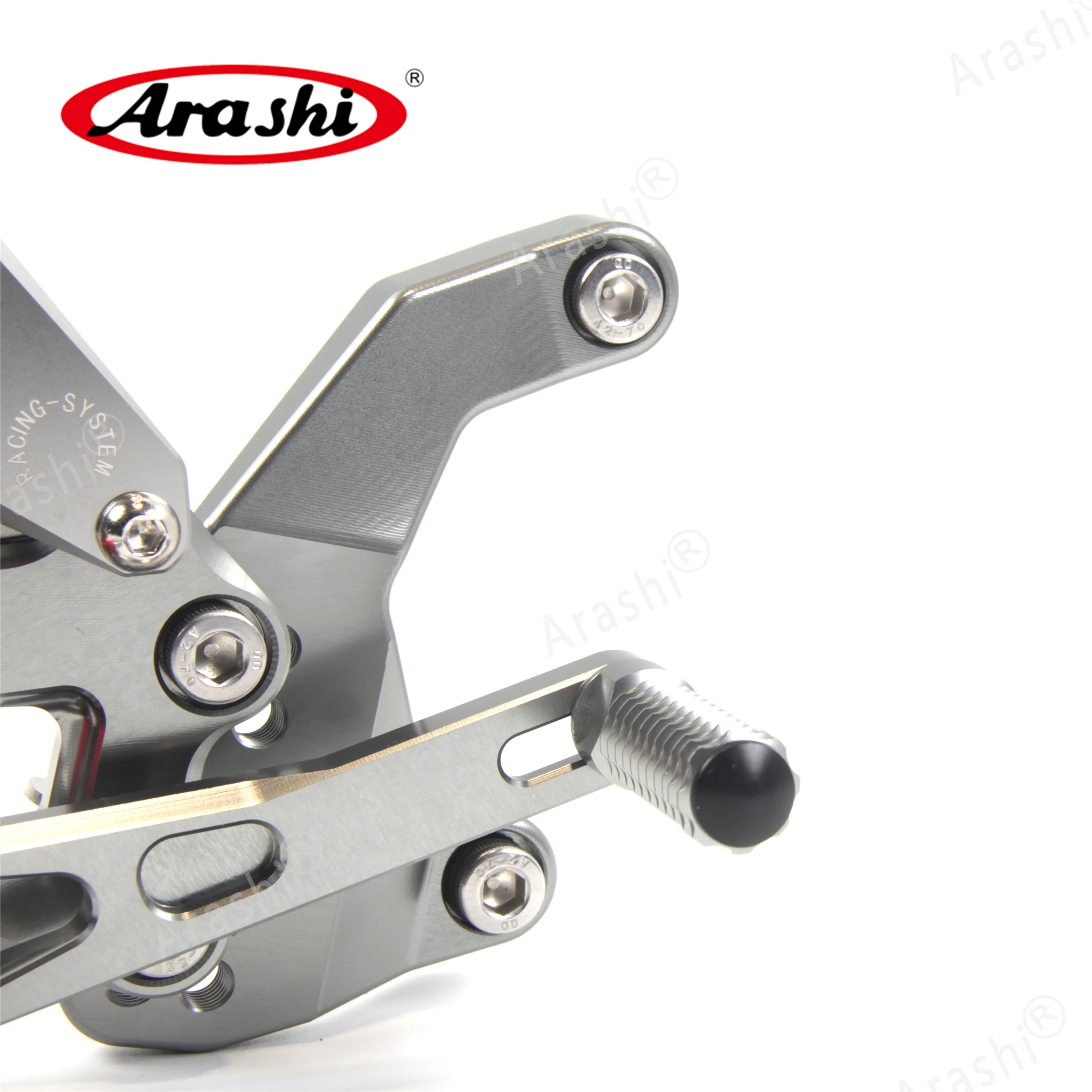 ARASHI для KAWASAKI Z900 ZR900 ЧПУ Регулируемая подножка Rearset ножка Peg педали аксессуары для мотоциклов