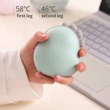 Заряжаемые ручные грелки, электрические портативные многоразовые грелки для рук, большая емкость, 6000 мАч, внешний аккумулятор, зимние подарки для мужчин и Wom