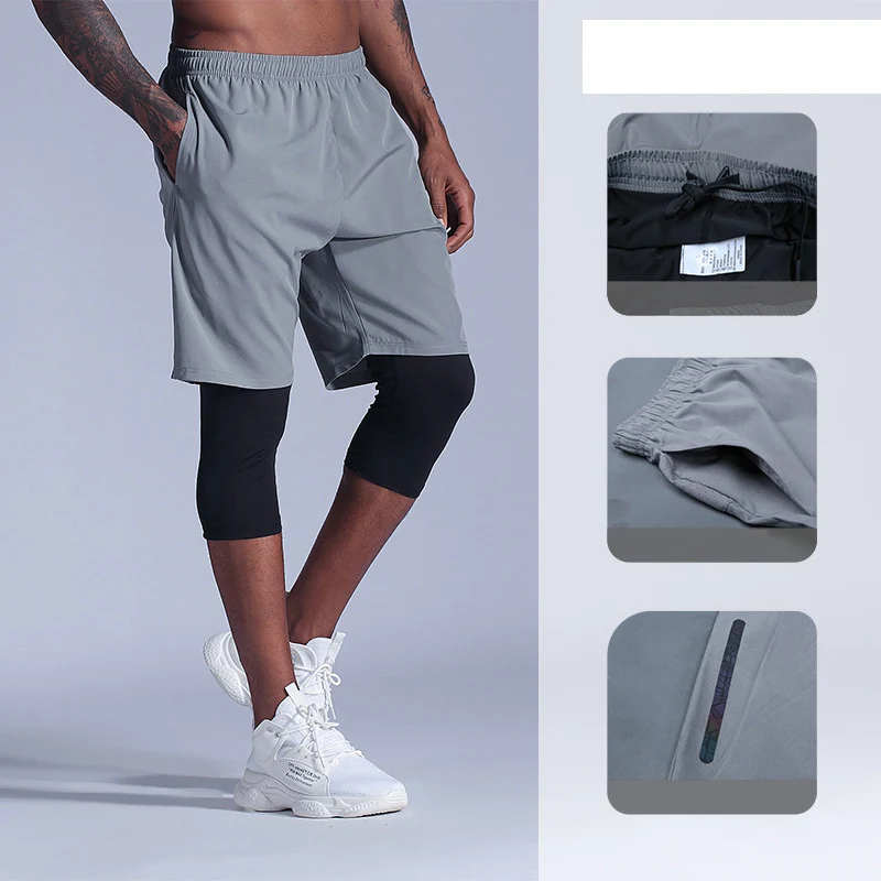 Men's Sports Basketball Leggings Compression Shorts Pants Running Training  Fitness Pants jogger jersey