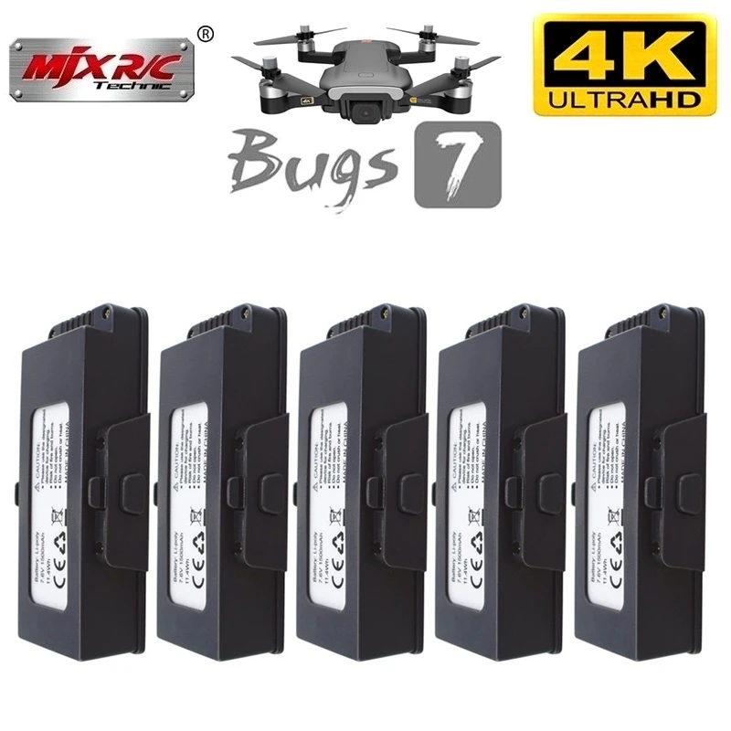 Оригинальный аккумулятор MJX B7 7 6 В 1500 мАч батарея для дрона bugs 4K аксессуары