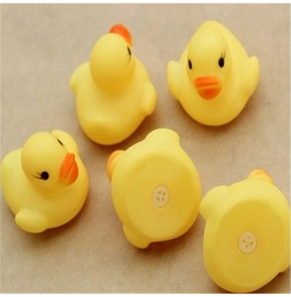 2 шт./10 шт. забавные детские Игрушки для ванны животные милые мягкие маленькая Желтая утка дети интерактивные декомпрессионные игрушки для