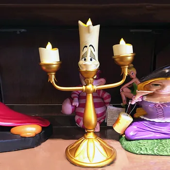 

Original Disney Beauty and the Beast Lumiere candle lamp With LED Light Home Decoration Action Figure Toy W292