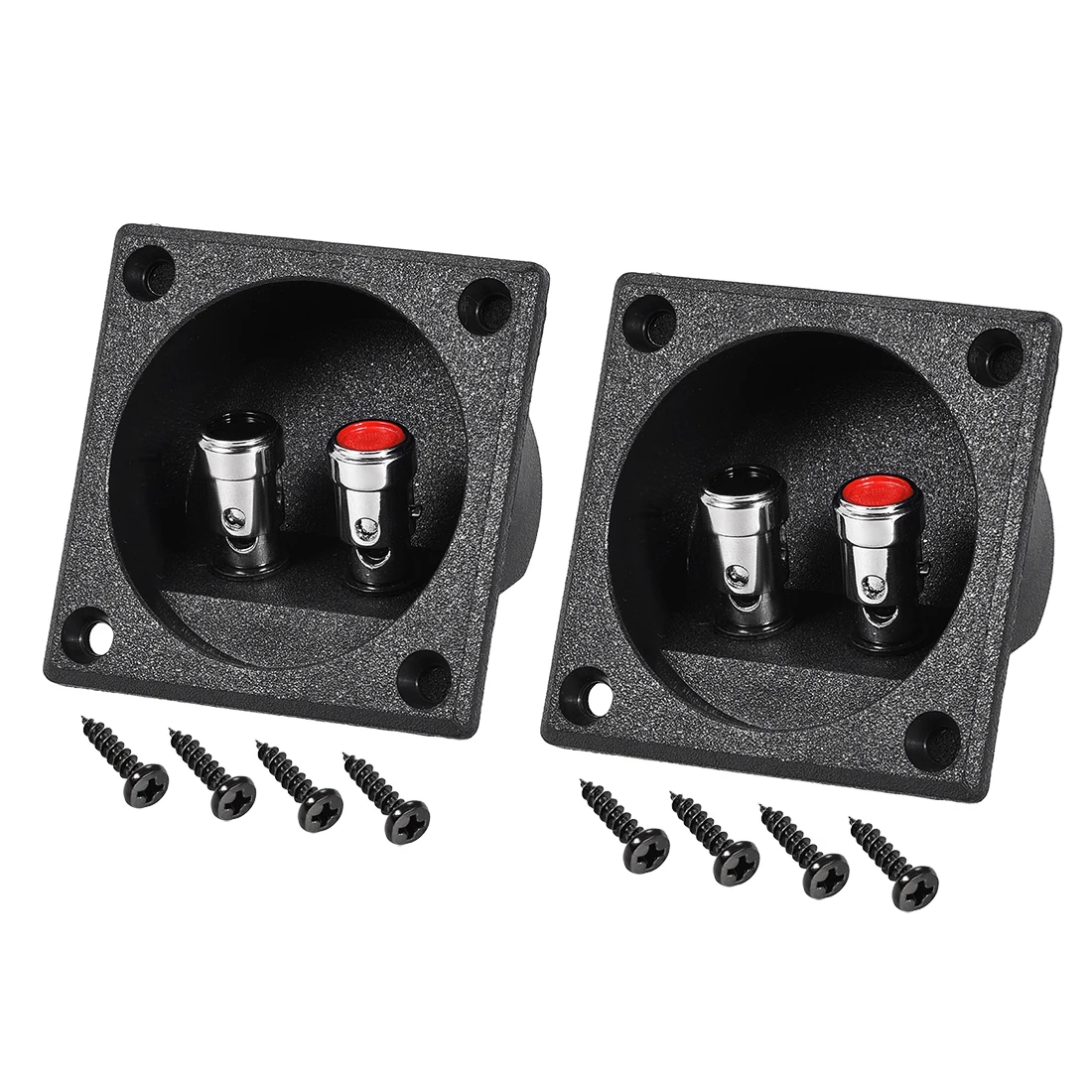 

uxcell 2Pcs 2 Ways Spring Post Speaker Terminal Press Release Connector Audio Cable