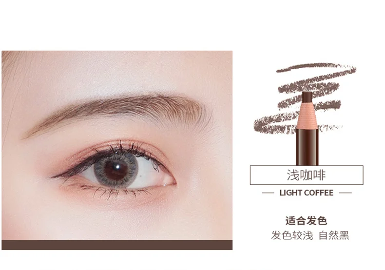 Fashion 5 Colors Eyebrow Pen Waterproof Fork Tip Eyebrow Tattoo Pencil Long Lasting Professional Eye Brow Pencil Charming Makeup