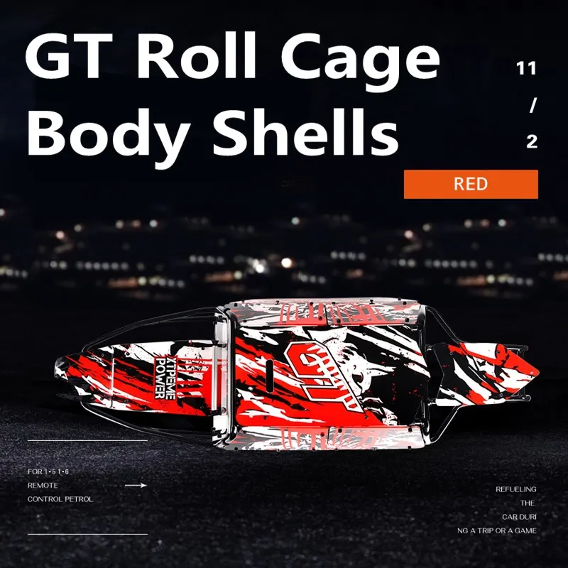 

Red GT Roll Cage with Body Shells for HPI BAJA 5B RC Car Spare Part Vehicles and Remote Control Toys Accessories