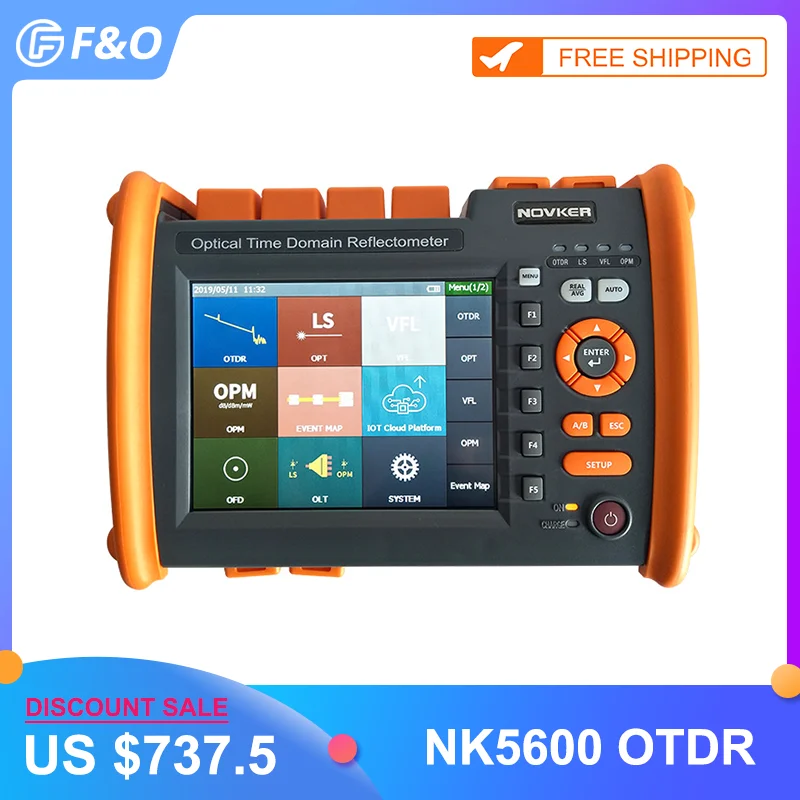OTDR NOVKER NK5600 волоконно оптический 30/32DB 100km 1310 нм с источником света VFL