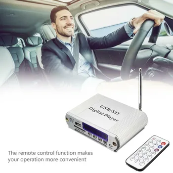 

SD Car Audio Player Digital FM Radio Remote Control LED Display Interior