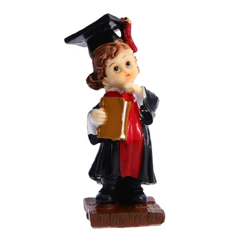 

Female Little Doctor Cupcake Toppers Adorable Resin Cake Insert Graduation Scene Cake Decorating Resin Picks Theme Party Favors