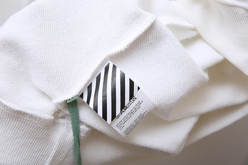 19ss Off-White OW Мужчины Женщины влюбленные листья стрелка Мода хлопок повседневные худи с круглым вырезом толстовка с капюшоном свободная Куртка Пуловер