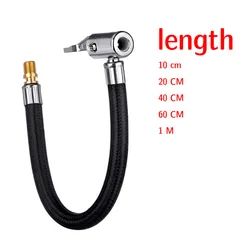 Gonfleur d'air pour pneus de moto et de vélo, tuyau de gonflage, adaptateur de Tube d'extension, Twist, connexion d'air, verrouillage de l'air 