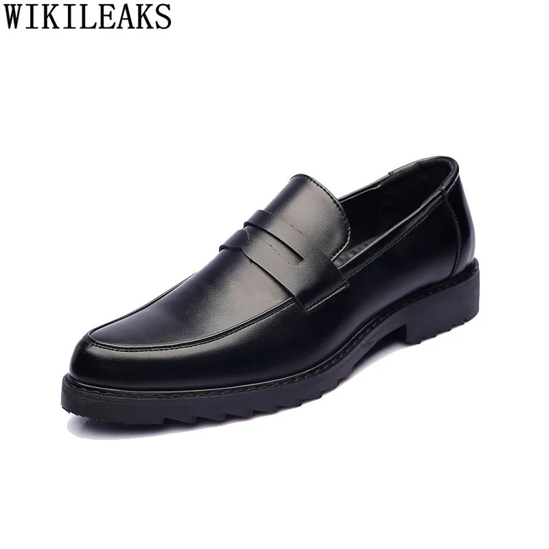 

Patent Leather Loafers Mens Dress Shoes Office 2024 Leather Shoes Men Formal Wedding Dress Oxford Shoes for Men Zapatos Hombre