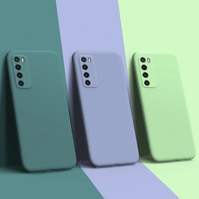For OnePlus Nord Case Soft Liquid Silicone Slim Skin Protective back cover for One Plus 5G full phone shell |