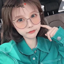 Акулья паруса, металлический анти-синий светильник, блокирующая оправа для очков, мужские и женские компьютерные игровые очки, оптическая оправа для очков