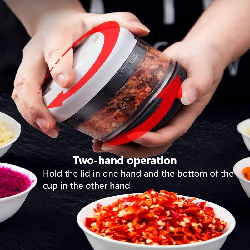

1PC Mini Manual Garlic Cutting Vegetable Cutting Meat Machine Garlic Press Crusher Kitchen Accessories