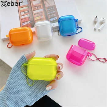 

Fluorescence Color Earphone Case For Apple Airpods Pro 3 2 1 Case Wireless Earphone Cover For Airpods 2 1 Hard PC Charging Box
