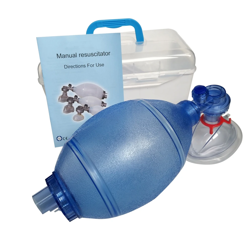 

Manual Resuscitator PVC Adult Ambu Bag First Aid kit Tool Simple Breathing Apparatus Family Health Care Tools Parts