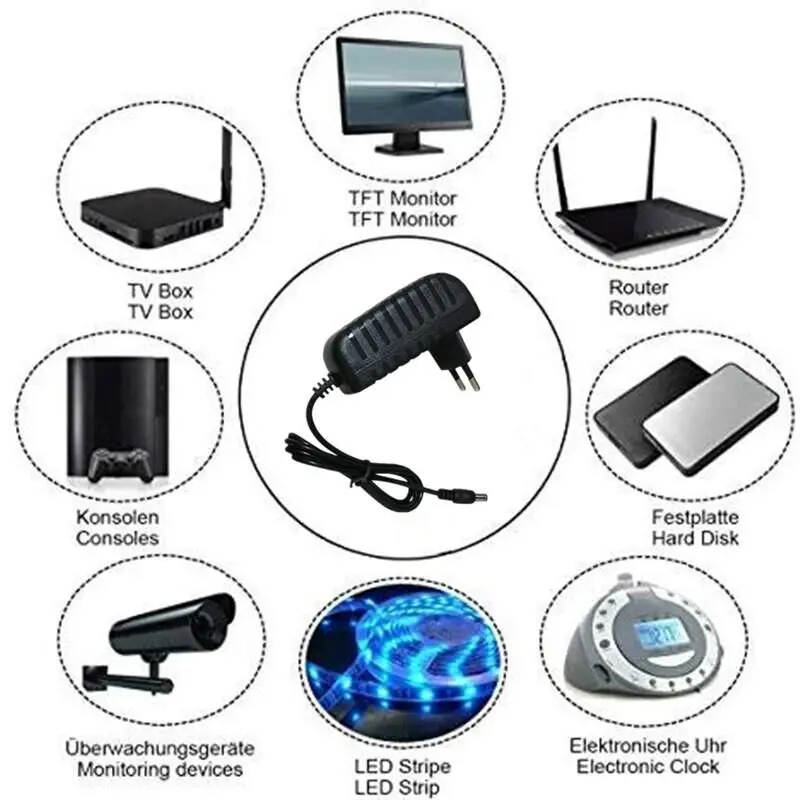 AC 110-240V DC 5V 6V 8V 9V 10V 12V 15V 0.5A 1A 2A 3A Universal Power Adapter Supply Charger adaptor Eu Us for LED light strips charger adapter,power supply adapter