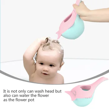 

Cartoon Shampoo Cup Portable Bath Ladle Bath Water Cup Bathing Cup Shower Shampoo Cup Bailer Shower Water Spoon for Baby Newborn
