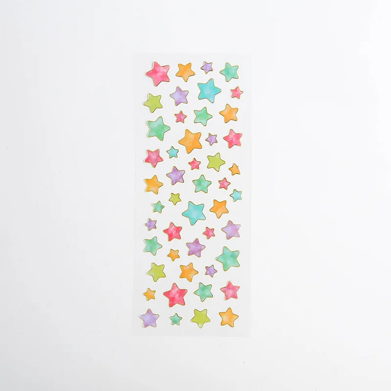 Креативные милые мини бумажные наклейки украшения дневник в стиле Скрапбукинг этикетки стикеры Kawaii корейские канцелярские стикеры s - Цвет: Star