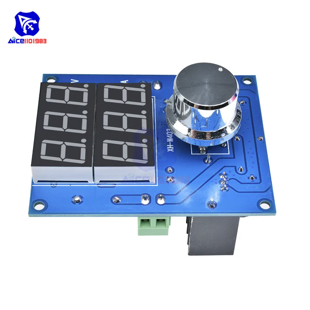 Diymore XH-M403 XL4016 DC-DC DC 5-36 в до DC 1,3-32 В 8A светодиодный цифровой регулятор напряжения понижающий модуль питания