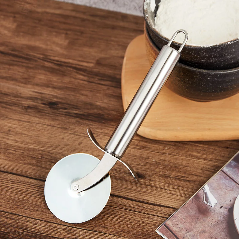 Pizza Cutter Stainless Steel Pizza Single Wheel Cut Tools Diameter 6.5CM Household Pizza Knife Cake Tools Wheel Use For Waffle Cookies