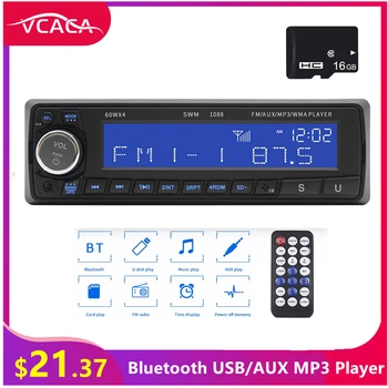 

VCACA CAR MP3 Player 55W 12V Bluetooth USB/AUX Autoradio Car Stereo Radio 1din Aux Input Receiver Car MP3 Multimedia Player